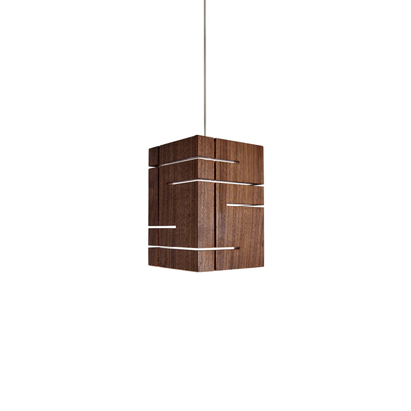 Claudo 1 - Light Single Pendant, Walnut, 2700K