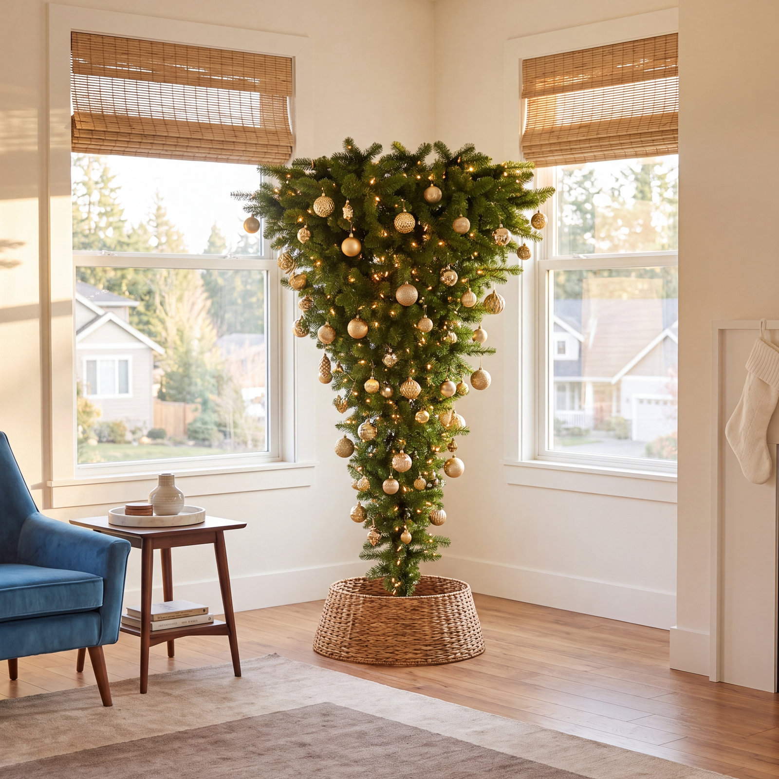 Artificial Pine Christmas Tree, 5.5', Pre-Lit
