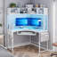 Bureau triangulaire avec huche Athelia-96917416