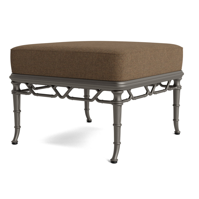 Calcutta Outdoor Ottoman, Mica, Fushion Moccasian