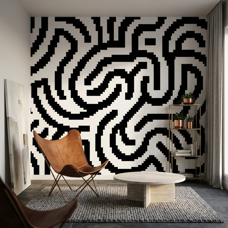 Papier peint blanc sur fond blanc, Non tissé, 200 po x 120 po