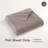 MooMee Flat Sheet 100% Washed Cotton Linen Like Textured Breathable Lightweight-107894591-107894589