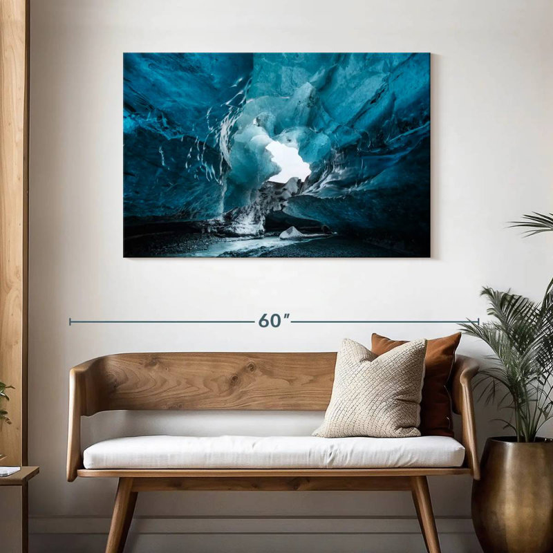 Grotte glaciaire Alvord Watnajokull, H 30 po x l 45 po
