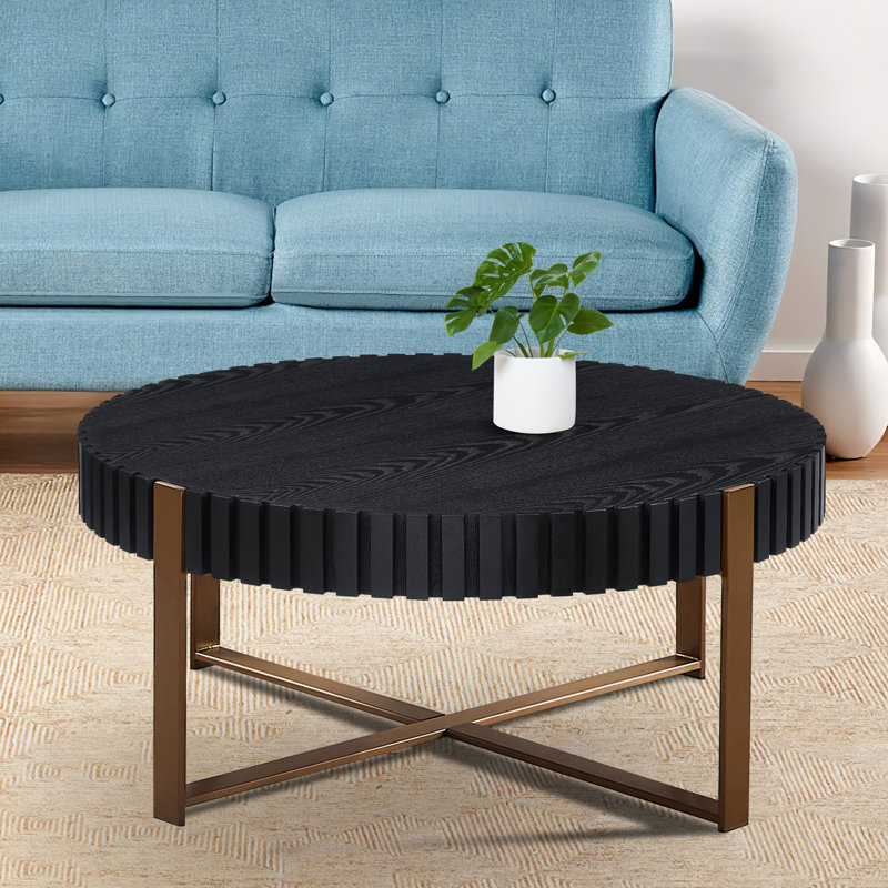 Table basse simple, Noir