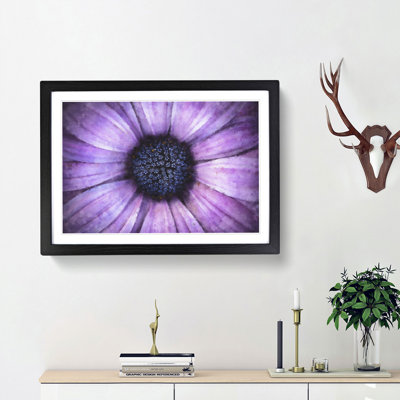 The Eye of a Purple Flower - Picture Frame Painting Print