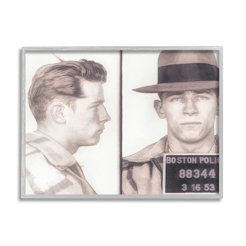 Photographie de la police Mugshot par Daniel Sproul, Whitey Bulger, L 20 po x H 16 po, Estampe numérique Farmhouse