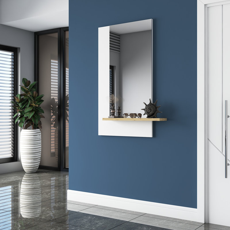 Miroir d'appoint Fethi, Blanc