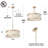 Corzine 3 - Light Dimmable Chandelier