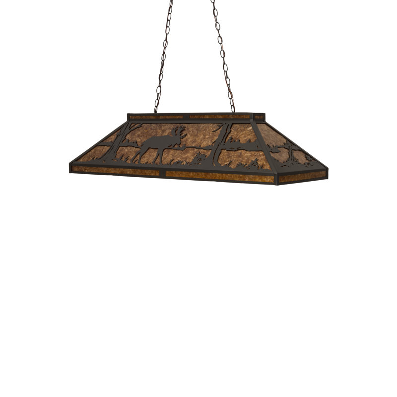 Luminaire suspendu linéaire 9 lumières pour table de billard