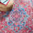Claunch Oriental Blue/Red Area Rug-344790711