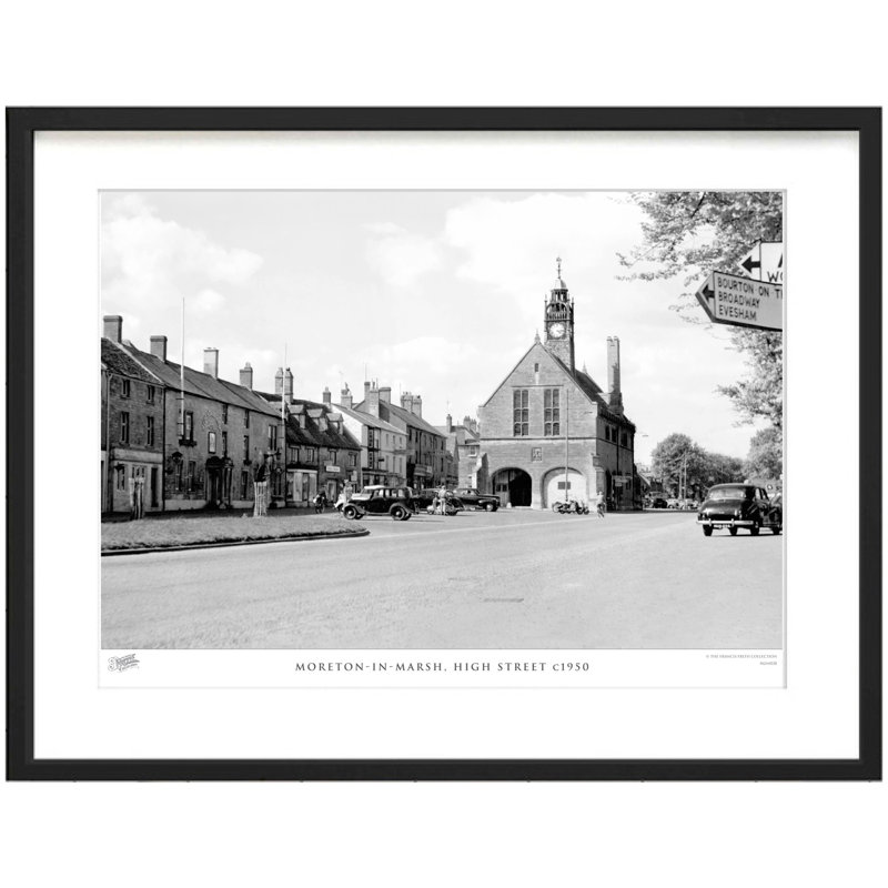 Moreton-In-Marsh, High Street C1950 by Francis Frith - Single Picture Frame Print, 40cm H x 50cm W x 2.3cm D