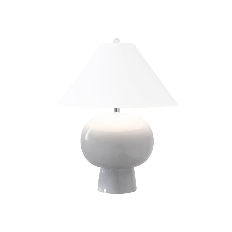 Annie Table Lamp, Light Gray