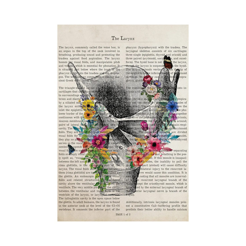«Larynx Anatomy» par - Toile tendue, H 26 po x l 18 po x 1,5 po
