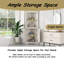 Grande armoire d'angle avec tablettes ouvertes-965511633