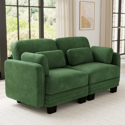 Canapé d'angle modulaire rembourré avec dossier ajustable