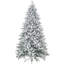 Arbres de Noël en acier durable, décor de Noël vert enneigé de 8 pi pour la maison