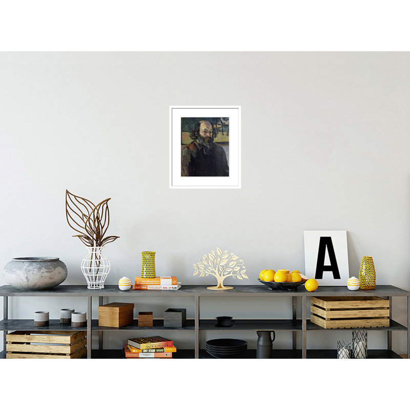 Self Portrait by Paul Cézanne -Framed Giclee Print, 20.59" H x 17.75" W