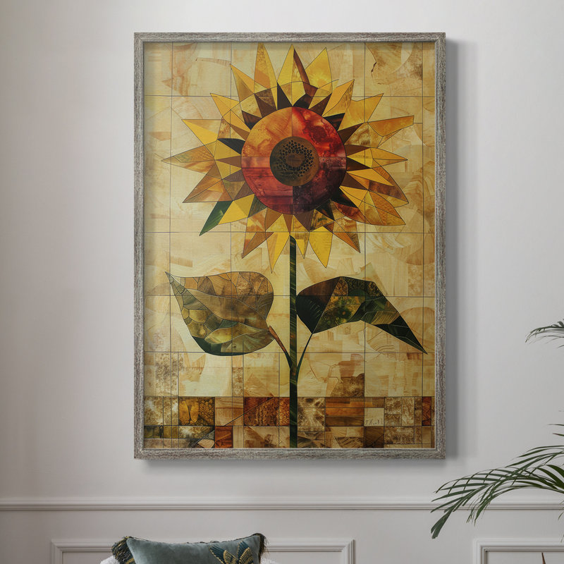 Reproduction encadrée FLORAL Series CDLxxv - bois massif, H 21 po x l 17 po