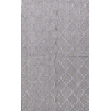 Wool Geometric Area Rug in Silver