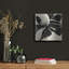 «Flowers Black White 8» par Ray Heere, art mural en métal, 24 po x 24 po-158552673