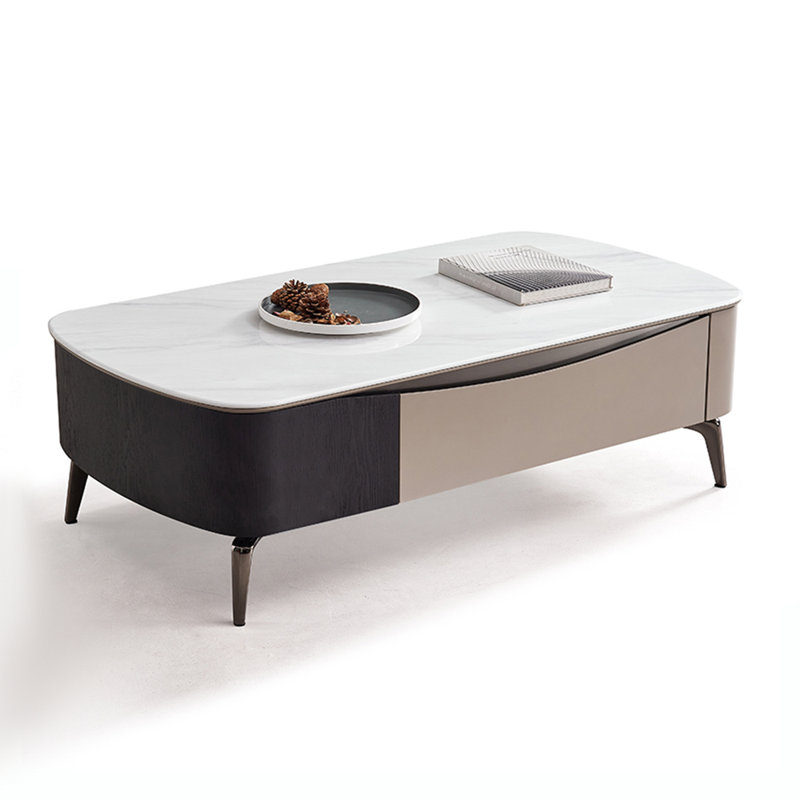 Table basse en pierre fumé