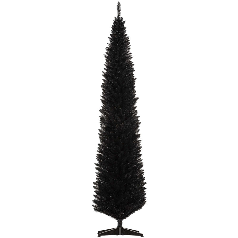 Arbre de Noël 8 pi avec 818 pointes de branches réalistes et support en plastique