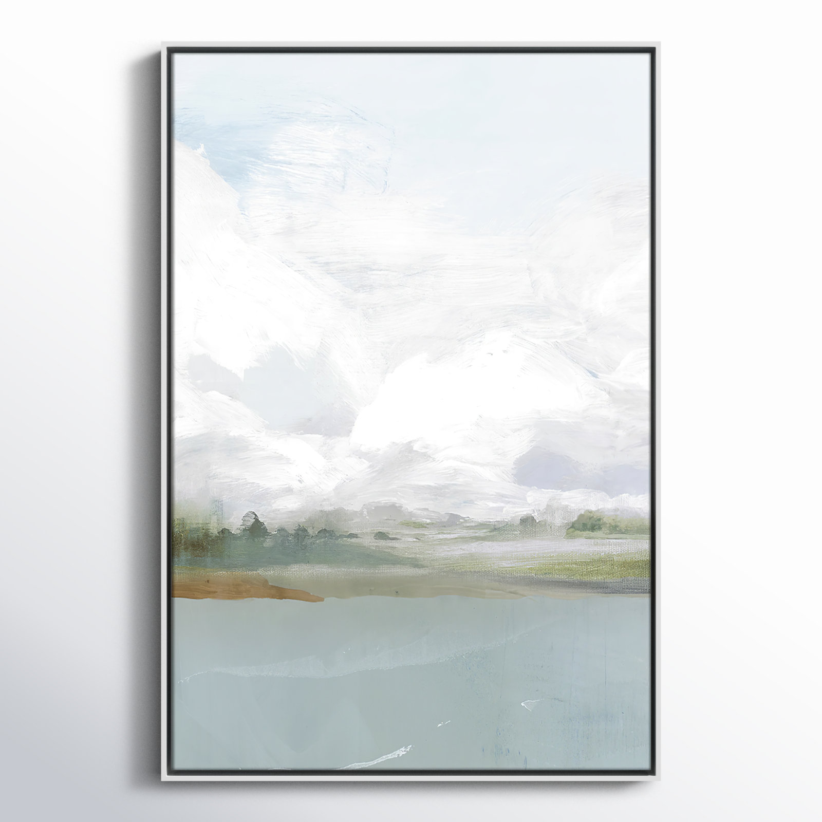 All Shore Painting, 37.5" H x 25.5" W, White