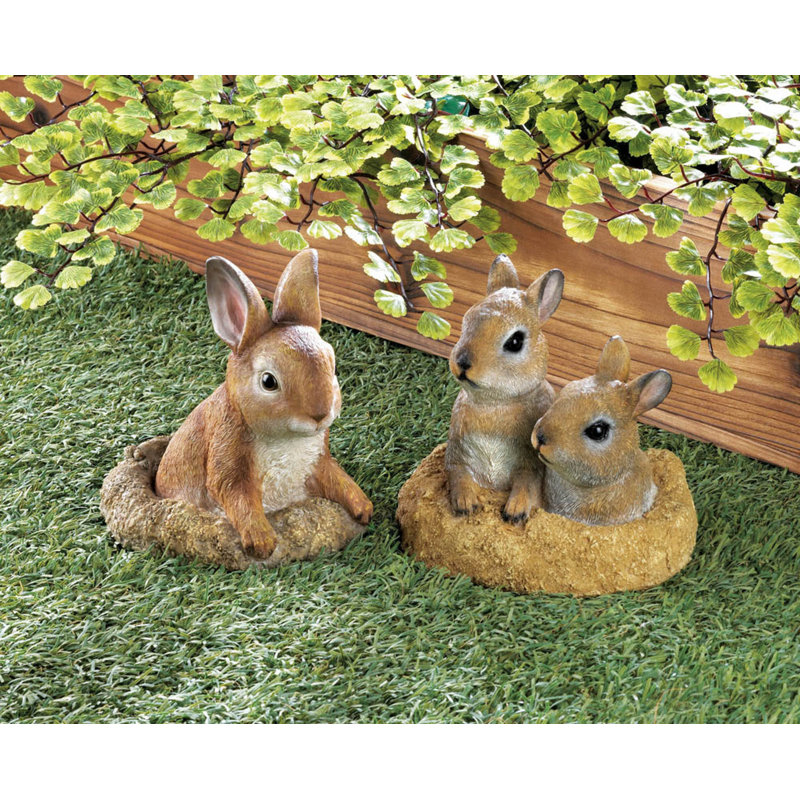 PEEK-A-BOO GARDEN BUNNIES DECOR