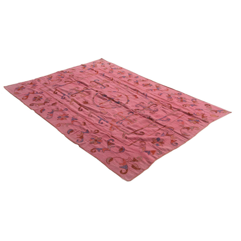 Tapis rose 5x8 Poe