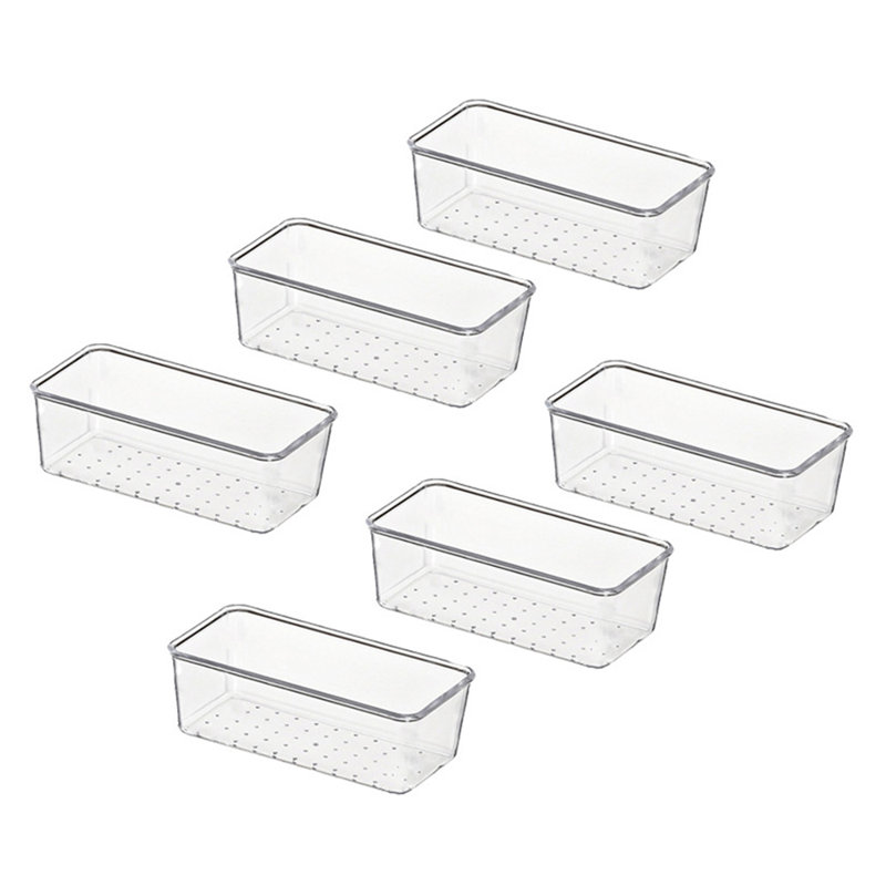 Set of 18 Transparent Desktop Organisers