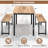 Ottinger 4 - Person Four Leg Dining Set-753151569