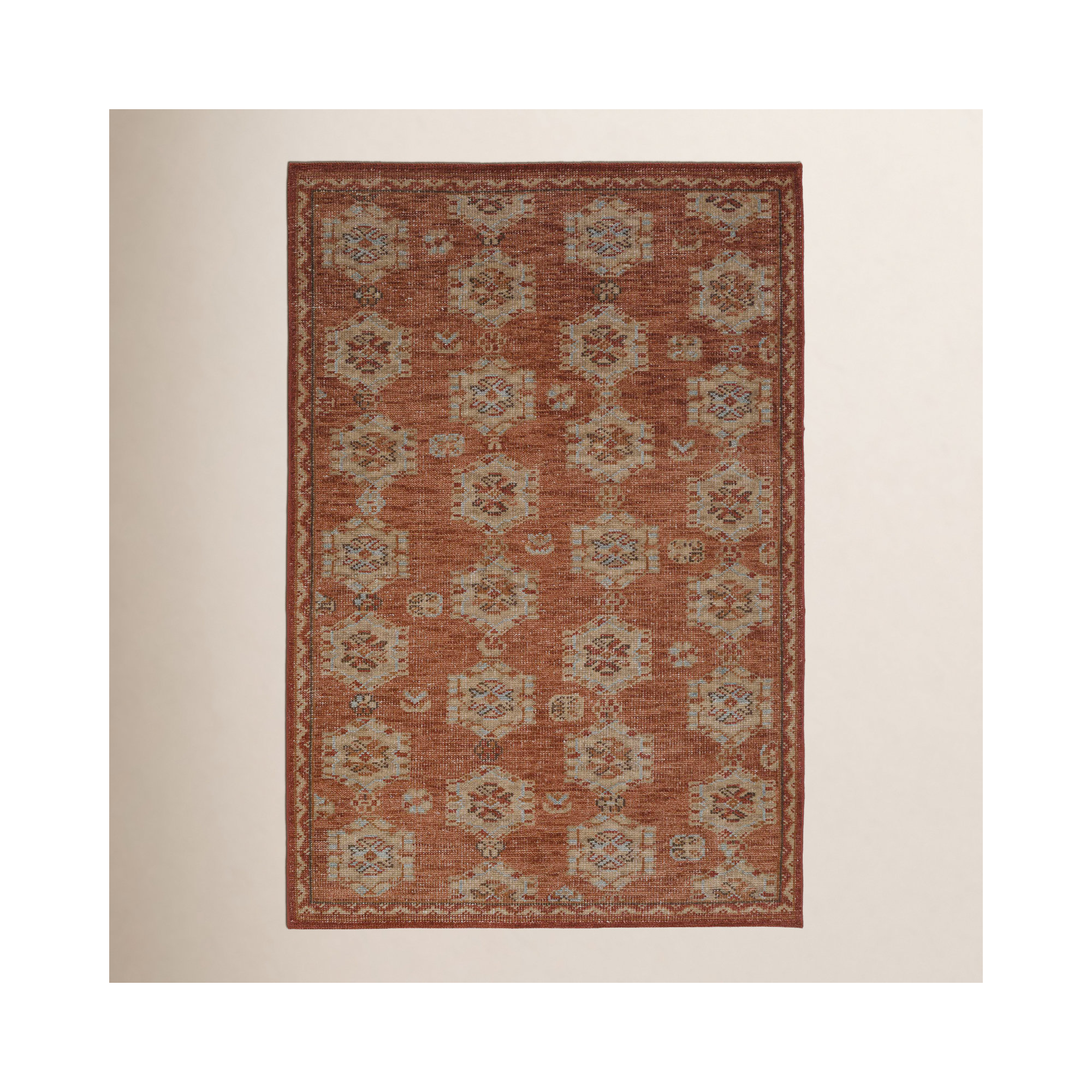 Maeve Hand Knotted Wool Evelyn Indoor Area Rug, Rectangle 5' x 8'