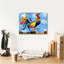 «Colorful Rooster» par Artpoptart, art mural sur toile, 24 po x 20 po-101649703