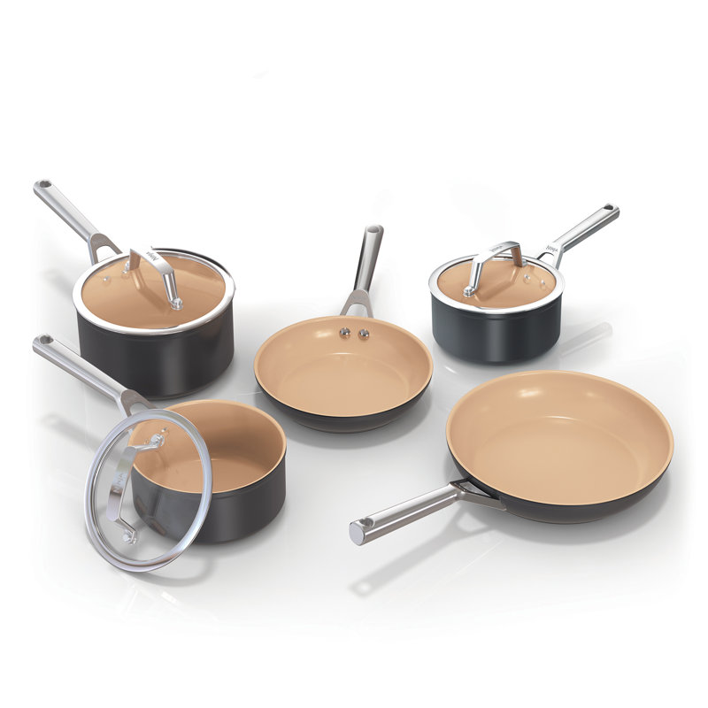 8 - Piece Anodised Aluminium Cookware Set
