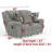 Trifecta Dual Gliding Reclining Loveseat-40043274