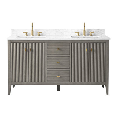 Ensemble de meuble-lavabo double 60 po