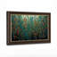 Toile mosaïque bleu sarcelle et rouille-133049525