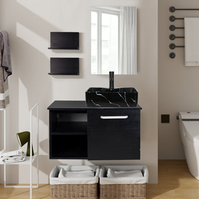 Byford 28'' Single Bathroom Vanity with Manufactured Wood Top