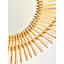 Beneduce Rattan Flat Wall Mirror