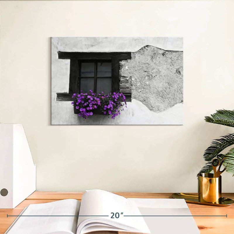 Boîte à fleurs mauve Lilie BW, H 8 po x l 12 po