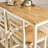 Montay Solid Wood Kitchen Breakfast Bar Table Set with x2 Breakfast Bar Stools