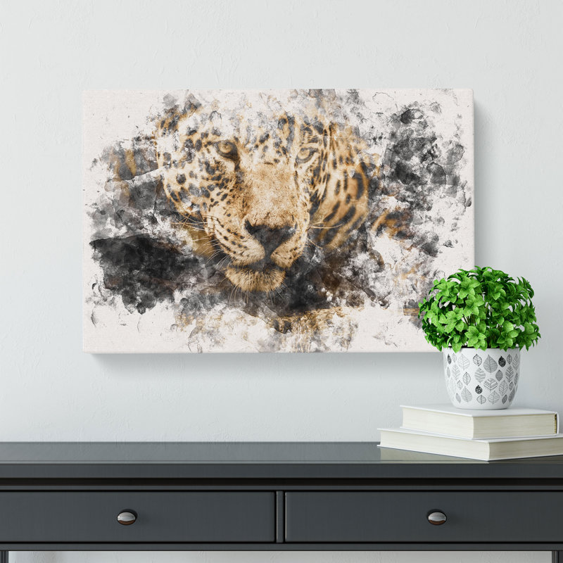 Jaguar Stalking Prey - Wrapped Canvas, 30cm H x 45cm W x 4cm D