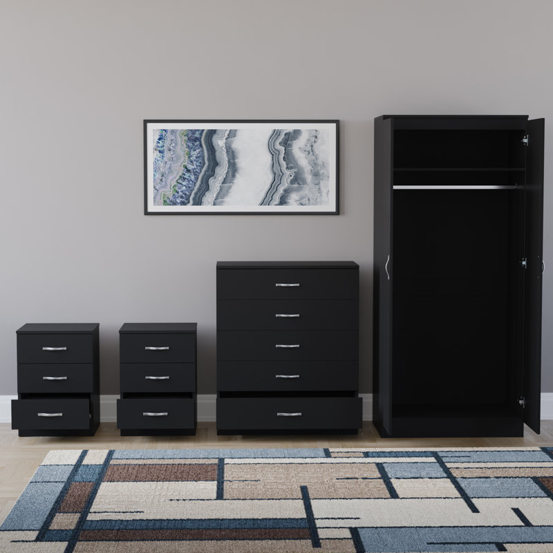 Maybery Piece Bedroom Set, Black