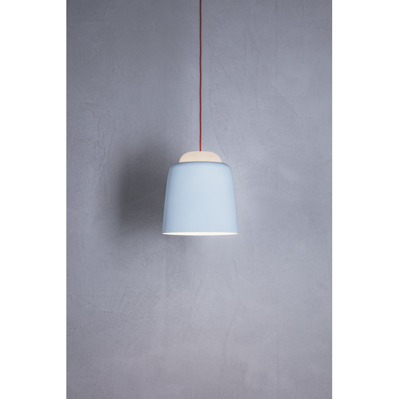 Teodora 1 - Light Dome Pendant, 300cm H x 36cm W x 36cm D, Light Blue/White, Red
