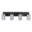Edge 4 Light Bath Bar Shown With 4" Gray Matrix Glass-557225712-557225719