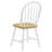 Fayha 5-piece Round Drop Leaf Dining Table Set White