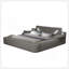 Grand lit multifonctionnel intelligent avec haut-parleurs de massage, de rangement et Bluetooth en gris