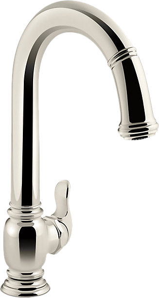 Beckon Touchless Pull-Down Kitchen Sink Faucet with DockNetik® and ProMotion™, Vibrant Polished Nickel