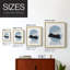 Impression encadrée Shapely Blues I-Premium - prêt à être accroché - aucun clou requis - aucun clou requis-739407184-739407199