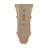 10 in x 4-3/4 in x 5-3/8 in Unfinished Small Hand Carved Solid Acanthus Leaf Wood Corbel-51892253
